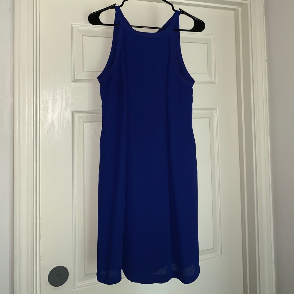 Blue semi-formal dress